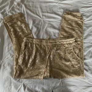 Honey Punch Sequin Womens Joggers NWT